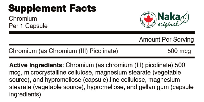 Plat Chromium Picolinate (500mcg)