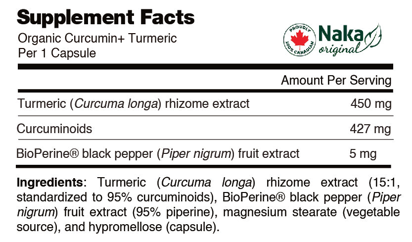 Plat Organic Curcumin 95% + BioPerine