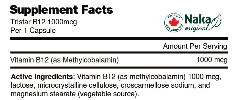 Tristar B12 Sublingual (1000mcg)